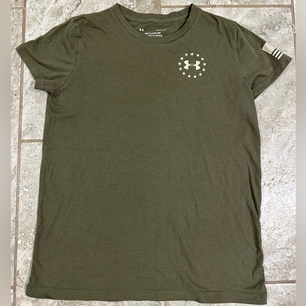 Under Armor Women’s Freedom T-shirt | Size: Small | Color: Olive Green